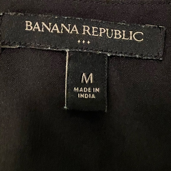 Banana Republic Black and a white Patterned Tank Top, sz M - Picture 4 of 4